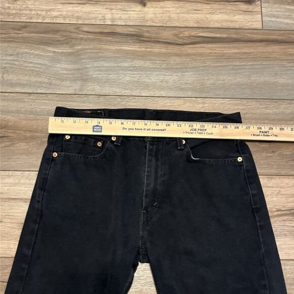 Men's Levis 505 Regular Fit Denim Jeans SZ 33x30 Black Modern Cotton Red Tab - Picture 4 of 13
